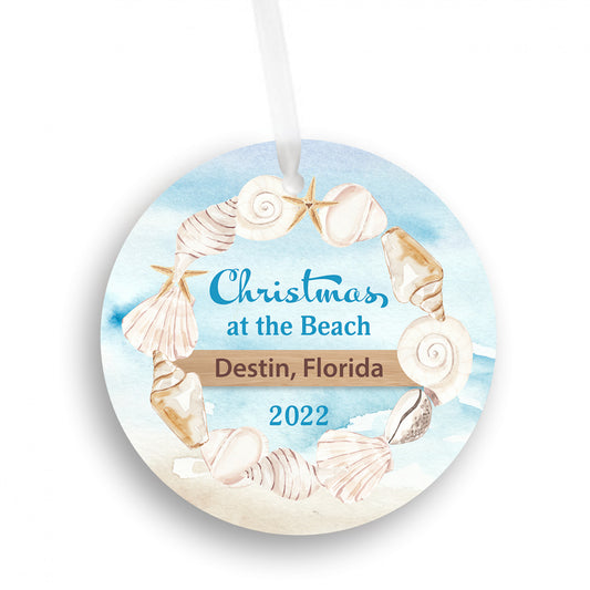 Christmas at The Beach Ornament
