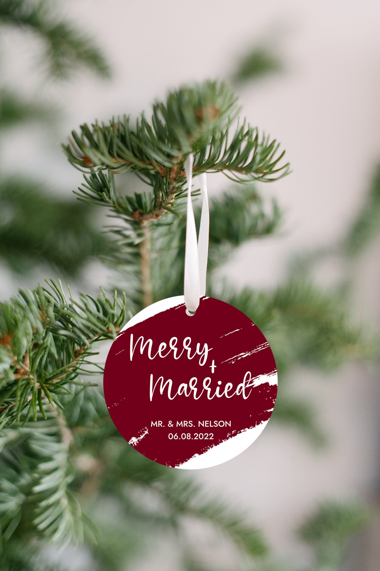 Merry & Married Couple Ornament