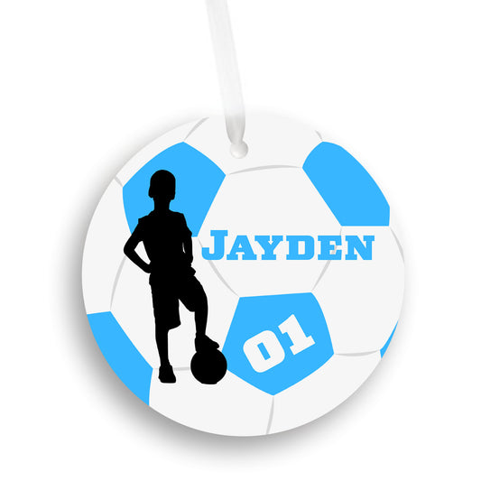 Boy Soccer Ornament