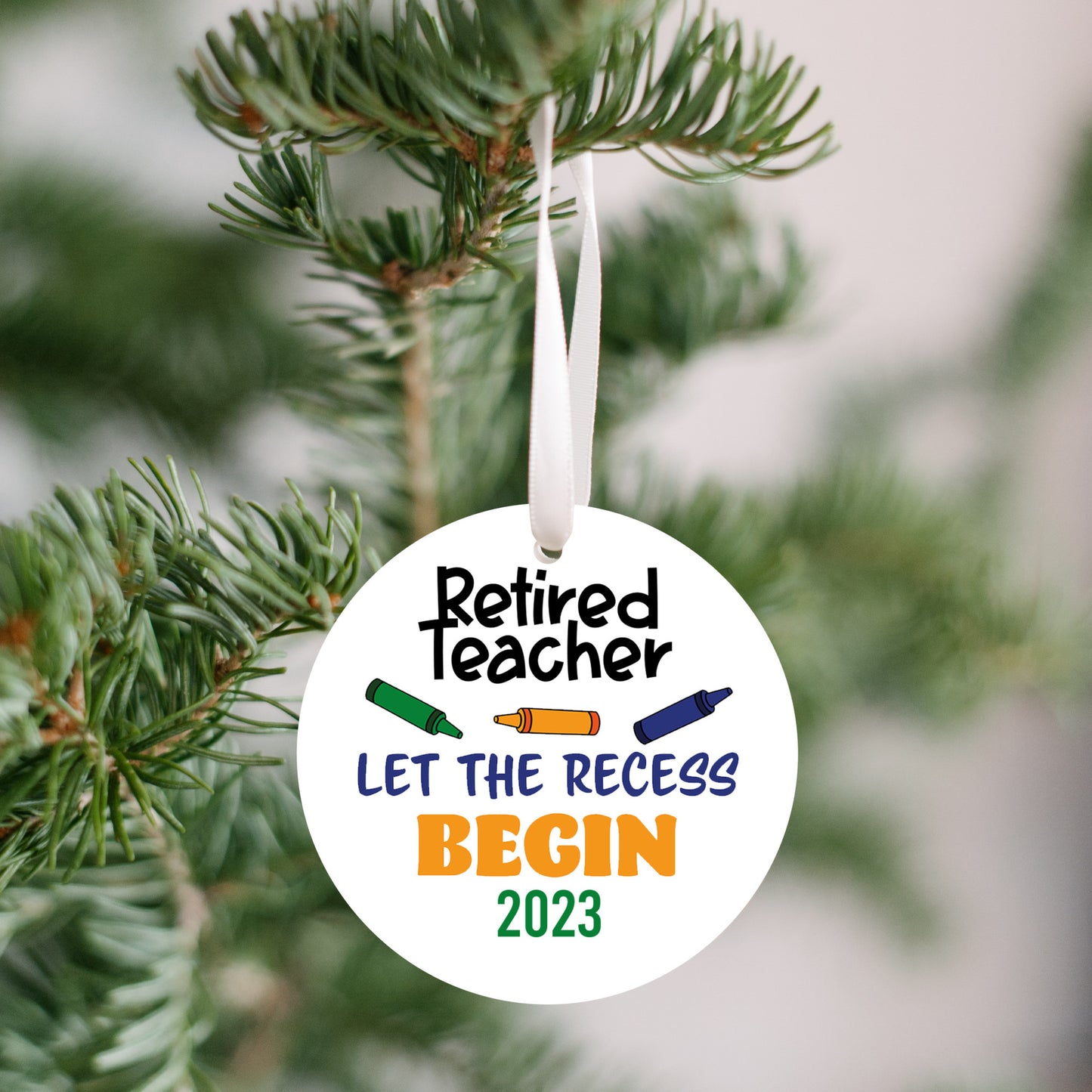 Retired Teacher 2023 Ornament