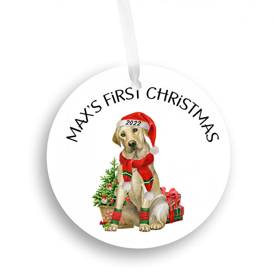 Labrador First Christmas Ornament