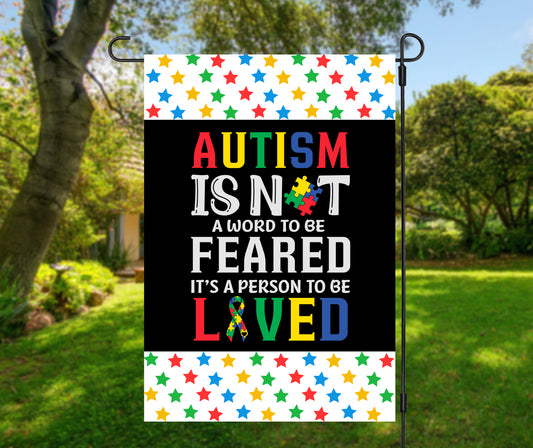 Autism Garden Flag