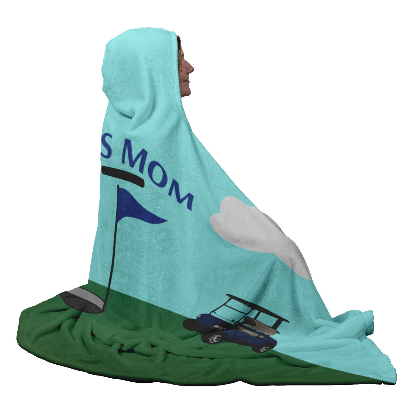 Hooded Boy Golf Blanket