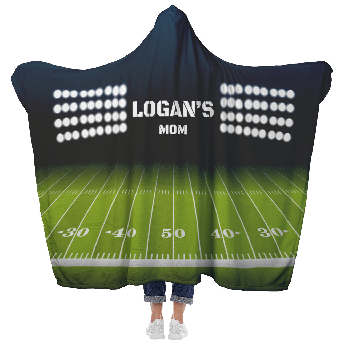 Hooded Football Blanket