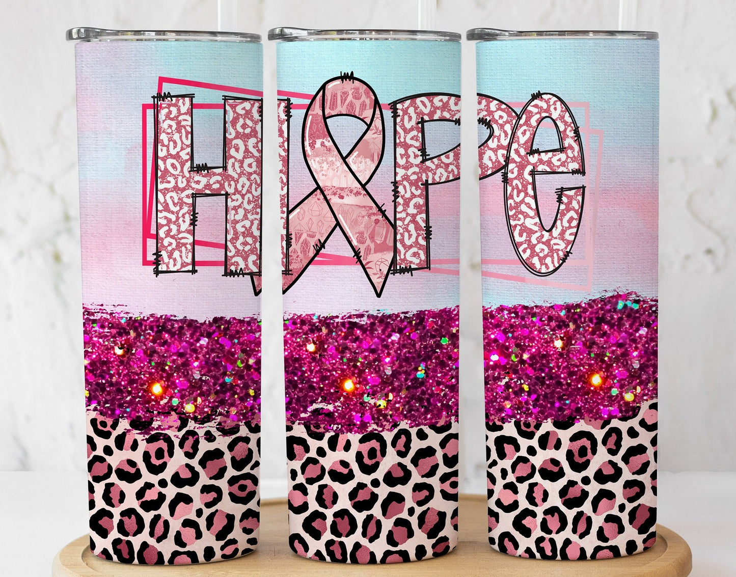 Hope Breast Cancer Tumbler, Cancer Awareness, Breast Cancer, Cancer Survivor, Insulated Tumbler, Breast Cancer Cup, Coffee Mug