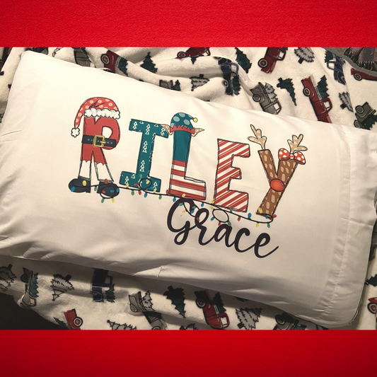 Personalized Christmas Pillowcase