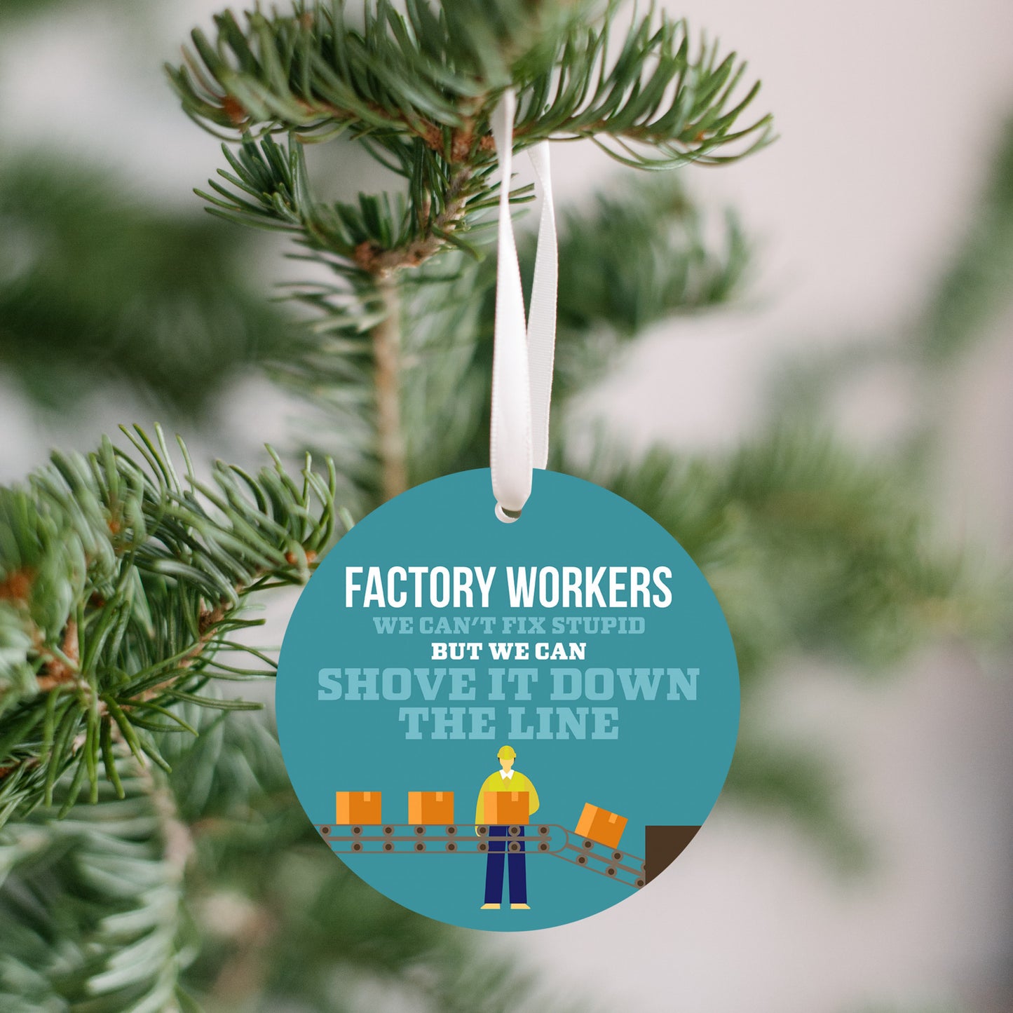 Factory Worker Ornament