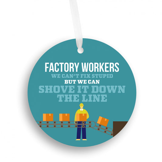 Factory Worker Ornament