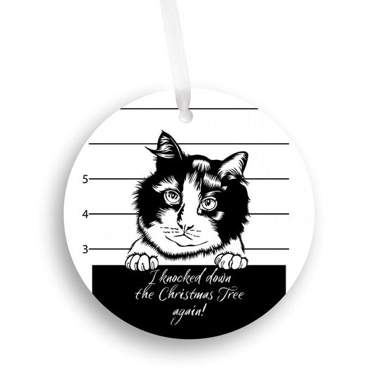 Cat In Jail Christmas Ornament