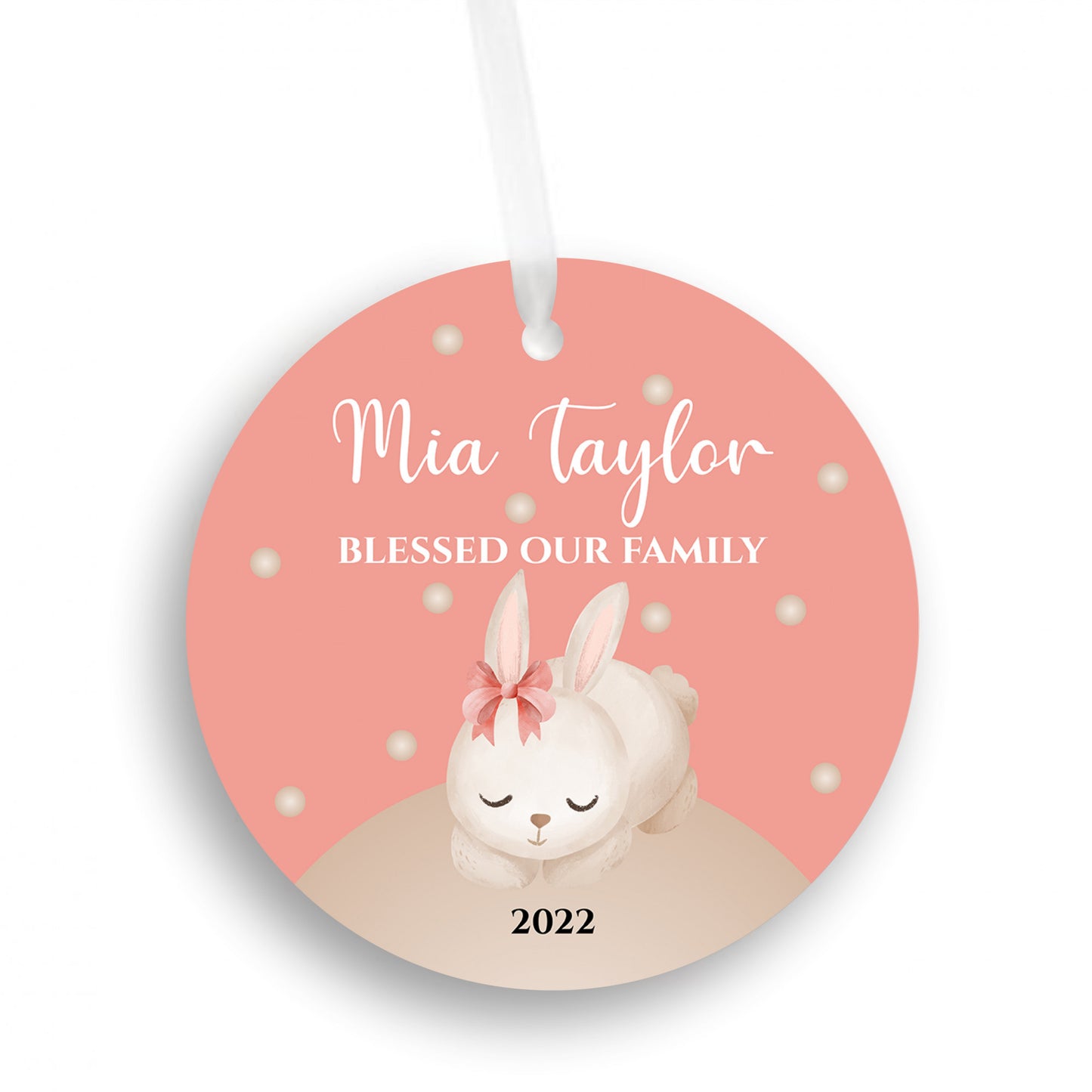 Personalized Blessed Our Family Ornament