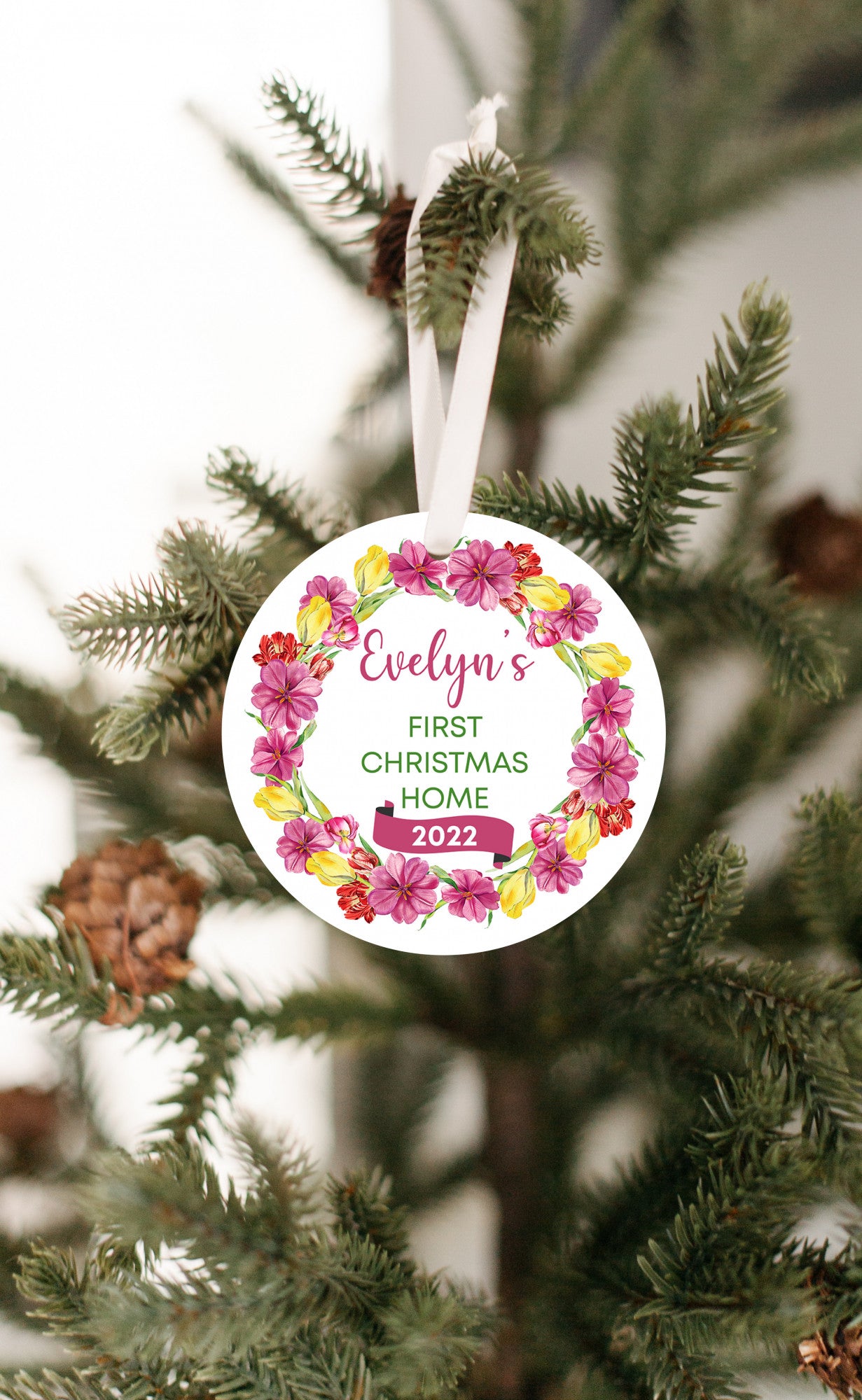 Personalized First Christmas Home Adoption 2022 Ornament