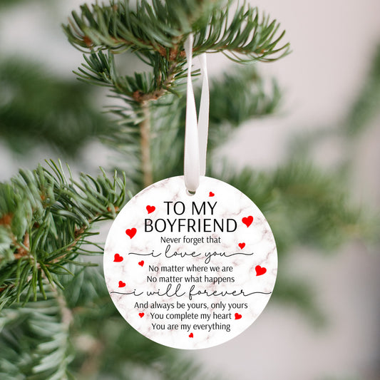 To My Boyfriend Ornament