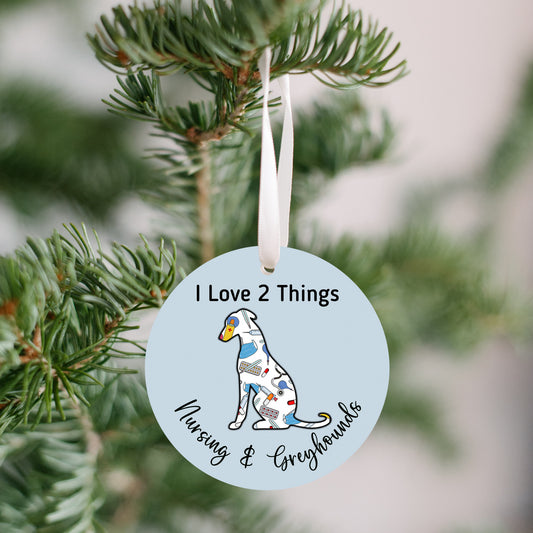Nursing & Greyhounds Ornament