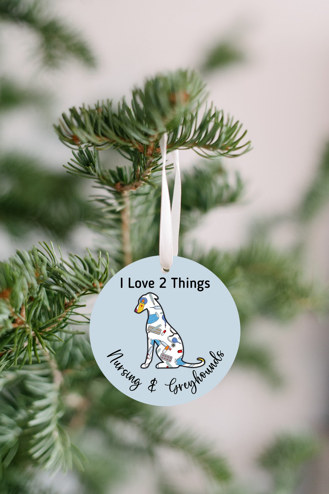Nursing & Greyhounds Ornament