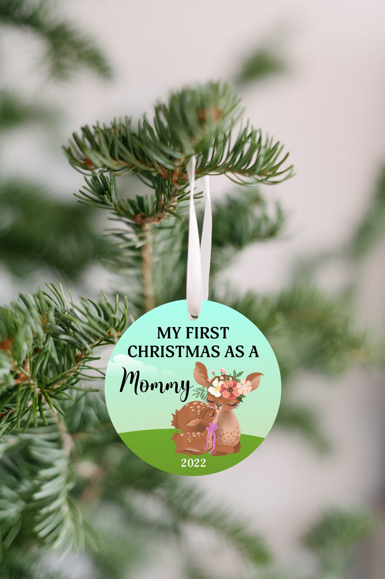 First Christmas As A Mommy Girl 2022 Ornament
