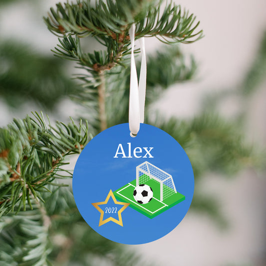 Personalized Soccer Ornament