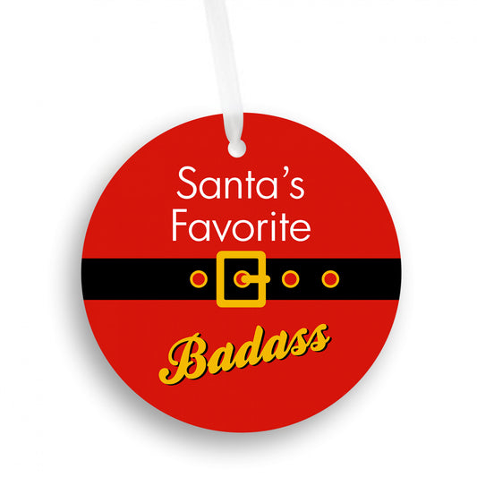Santa's Favorite Badass Ornament