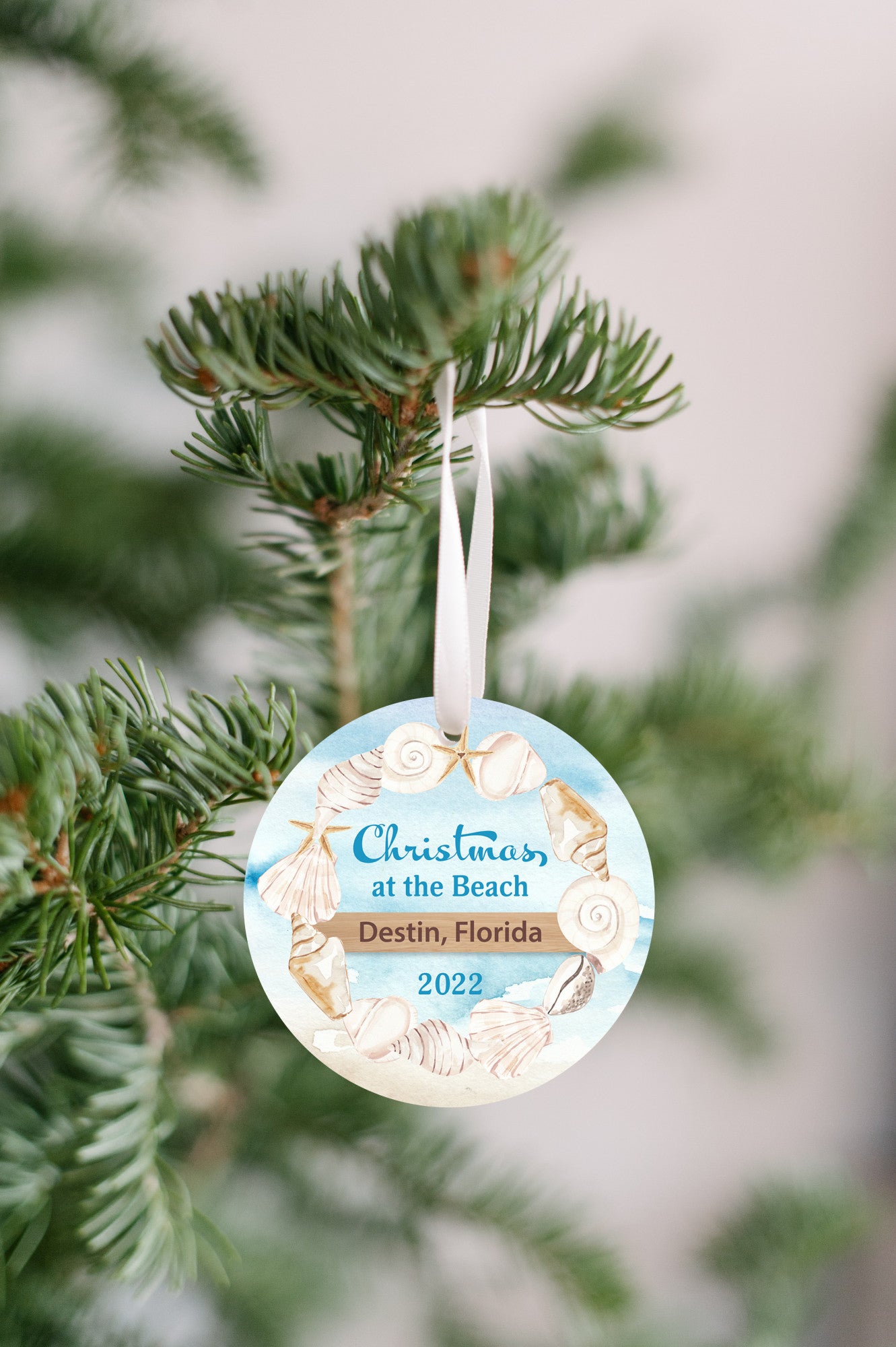 Christmas at The Beach Ornament