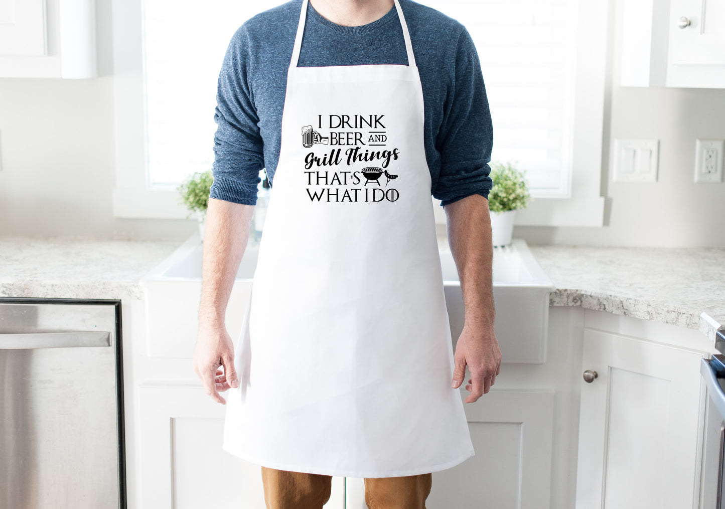 Drink Beer & Grill Things Apron