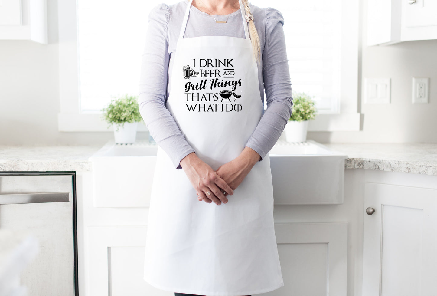 Drink Beer & Grill Things Apron
