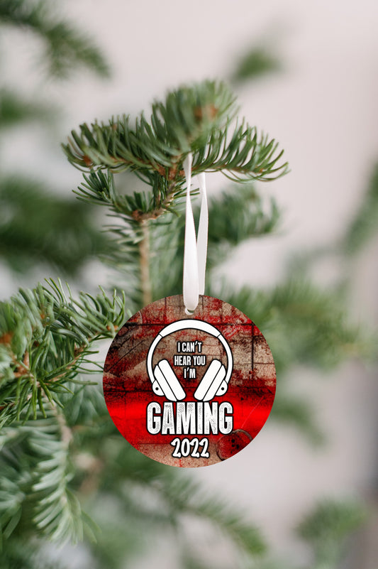 I Can't Hear You I'm Gaming Ornament