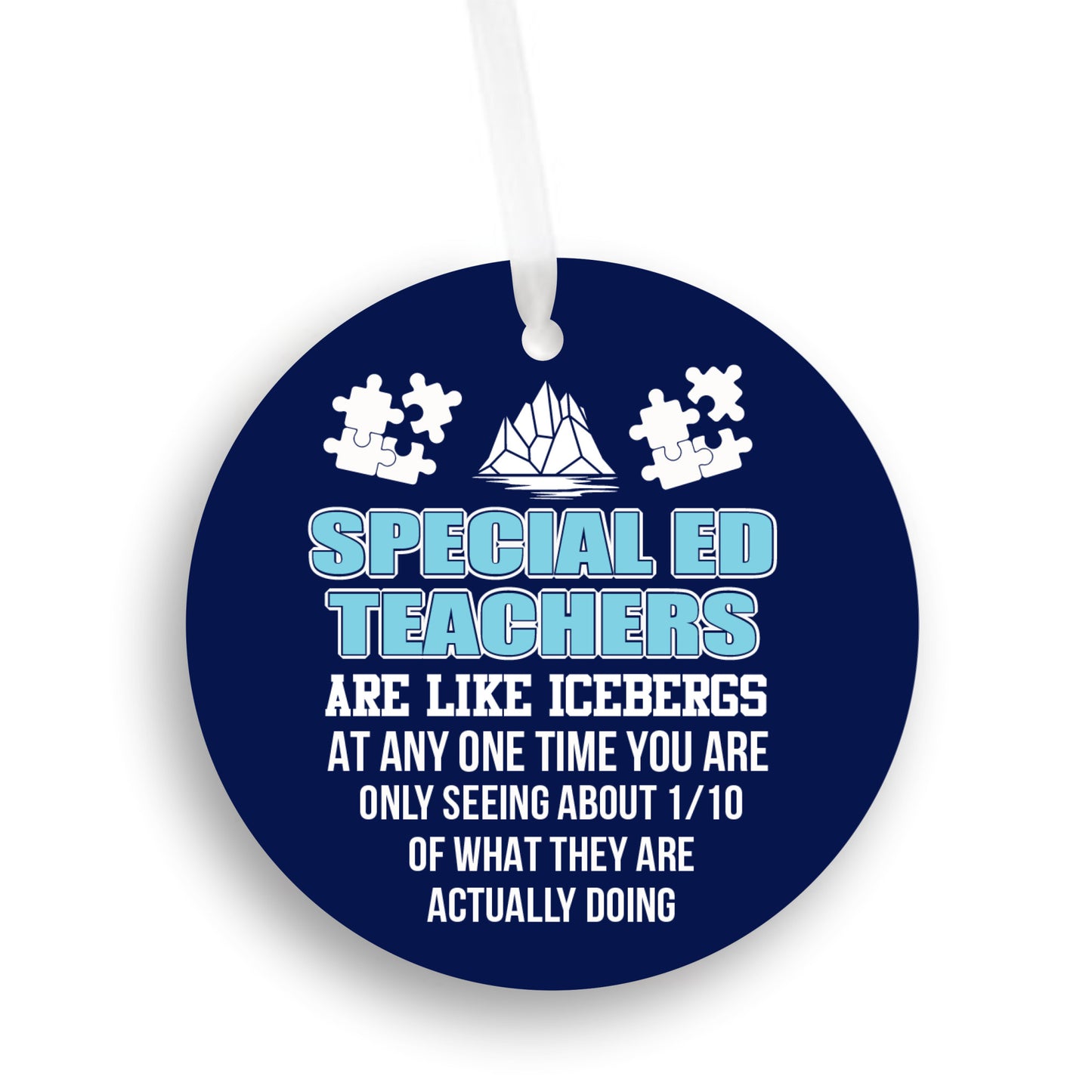 Special Education Teacher Iceburg Ornament