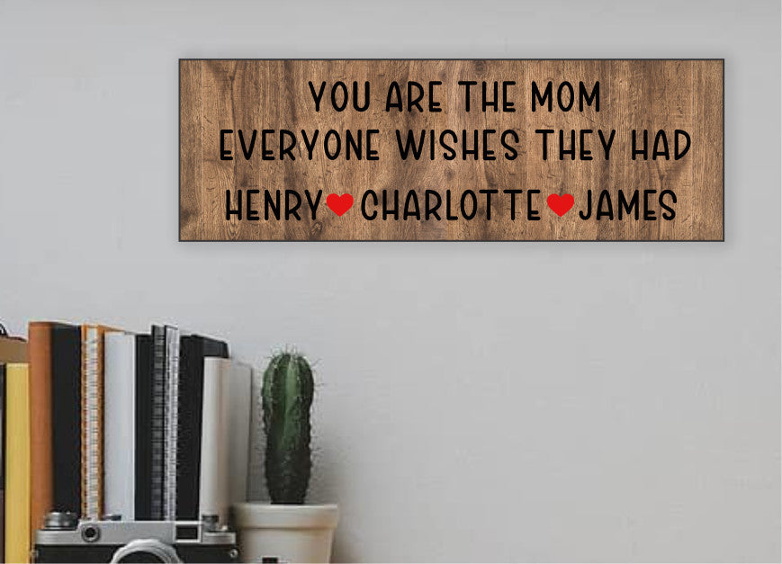 Personalized You Are The Mom Everyone Wishes They Had Sign
