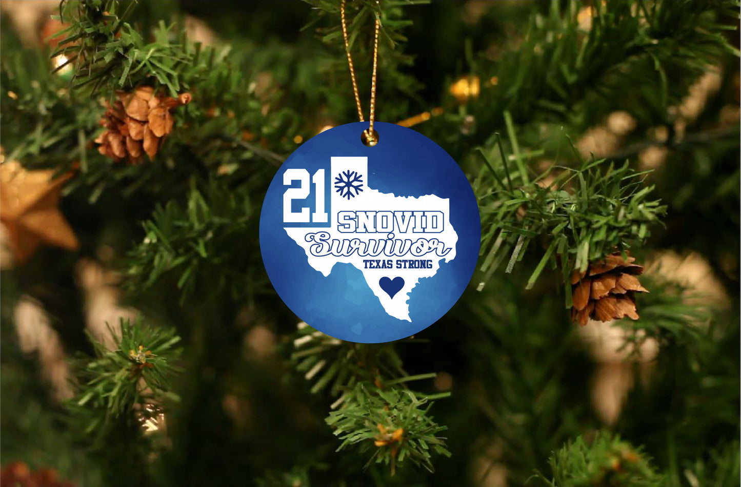 Texas '21 Snovid Survivor Ornament