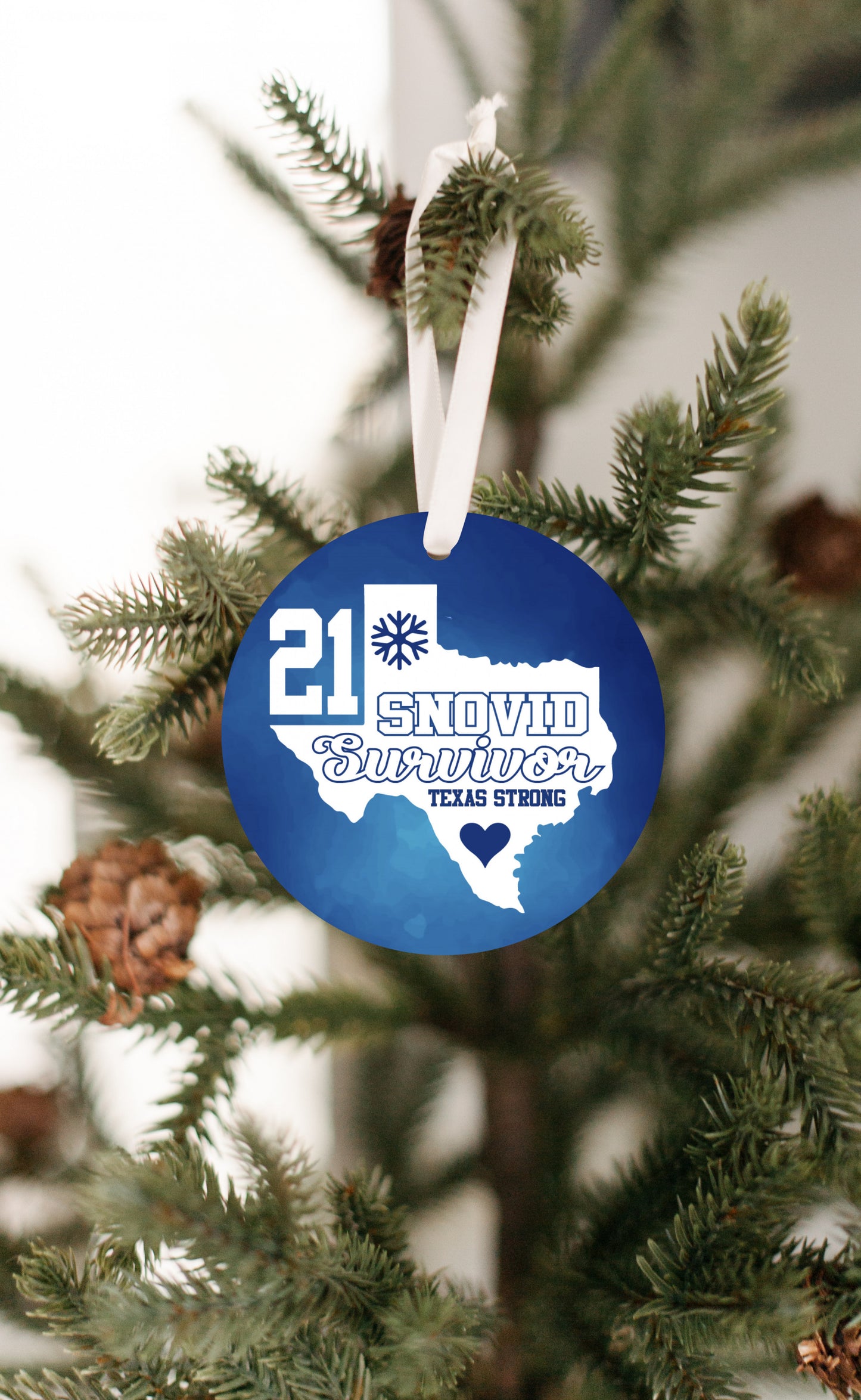 Texas '21 Snovid Survivor Ornament