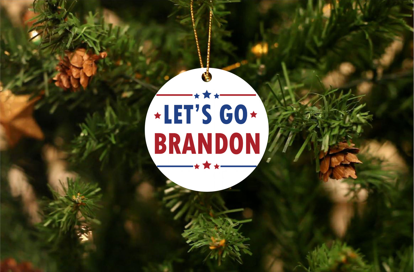Let's Go Brandon Ornament
