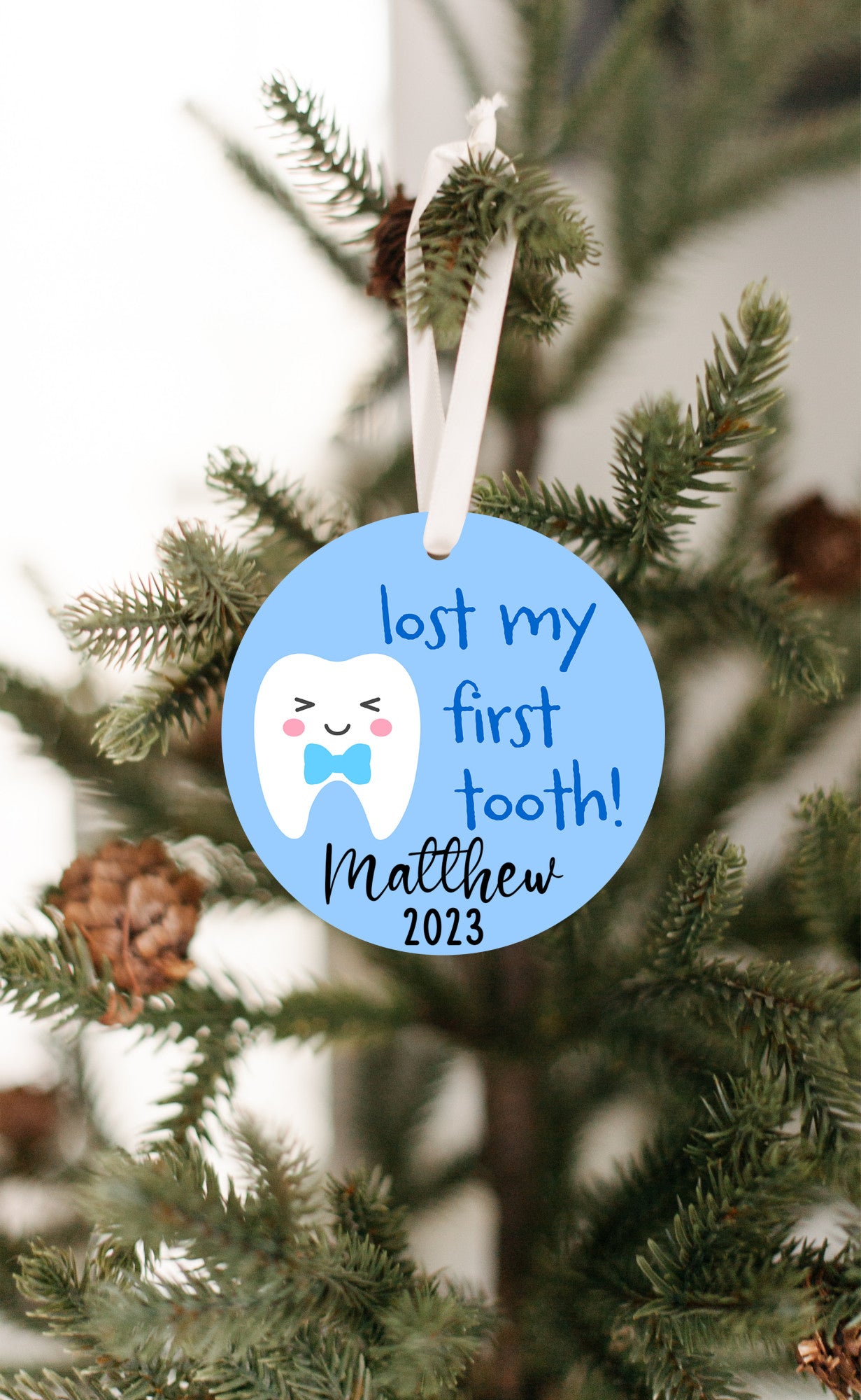 Blue Lost My First Tooth 2023 Ornament