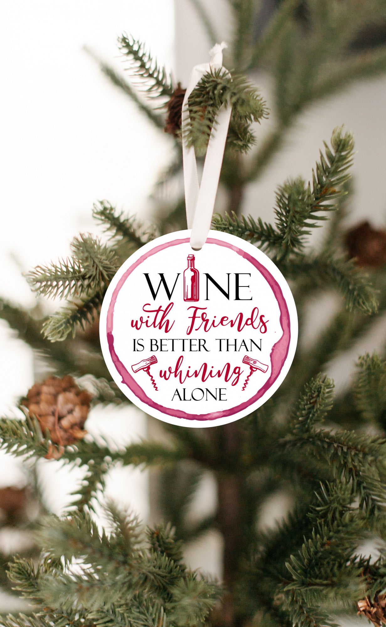 Wine with Friends Ornament