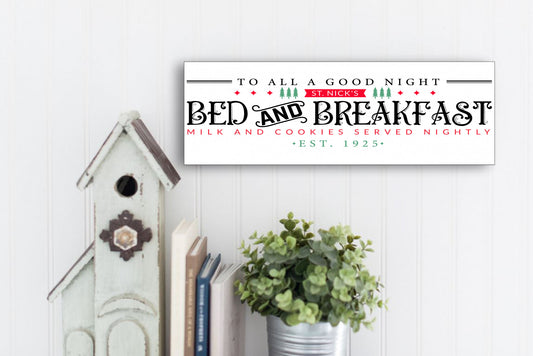 St. Nick Bed & Breakfast Sign