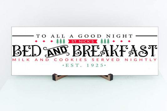 St. Nick Bed & Breakfast Sign