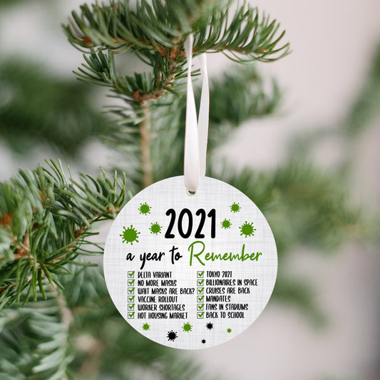 2021 A Year to Remember Ornament