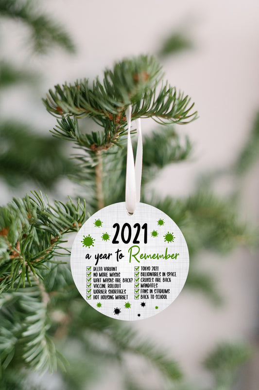 2021 A Year to Remember Ornament