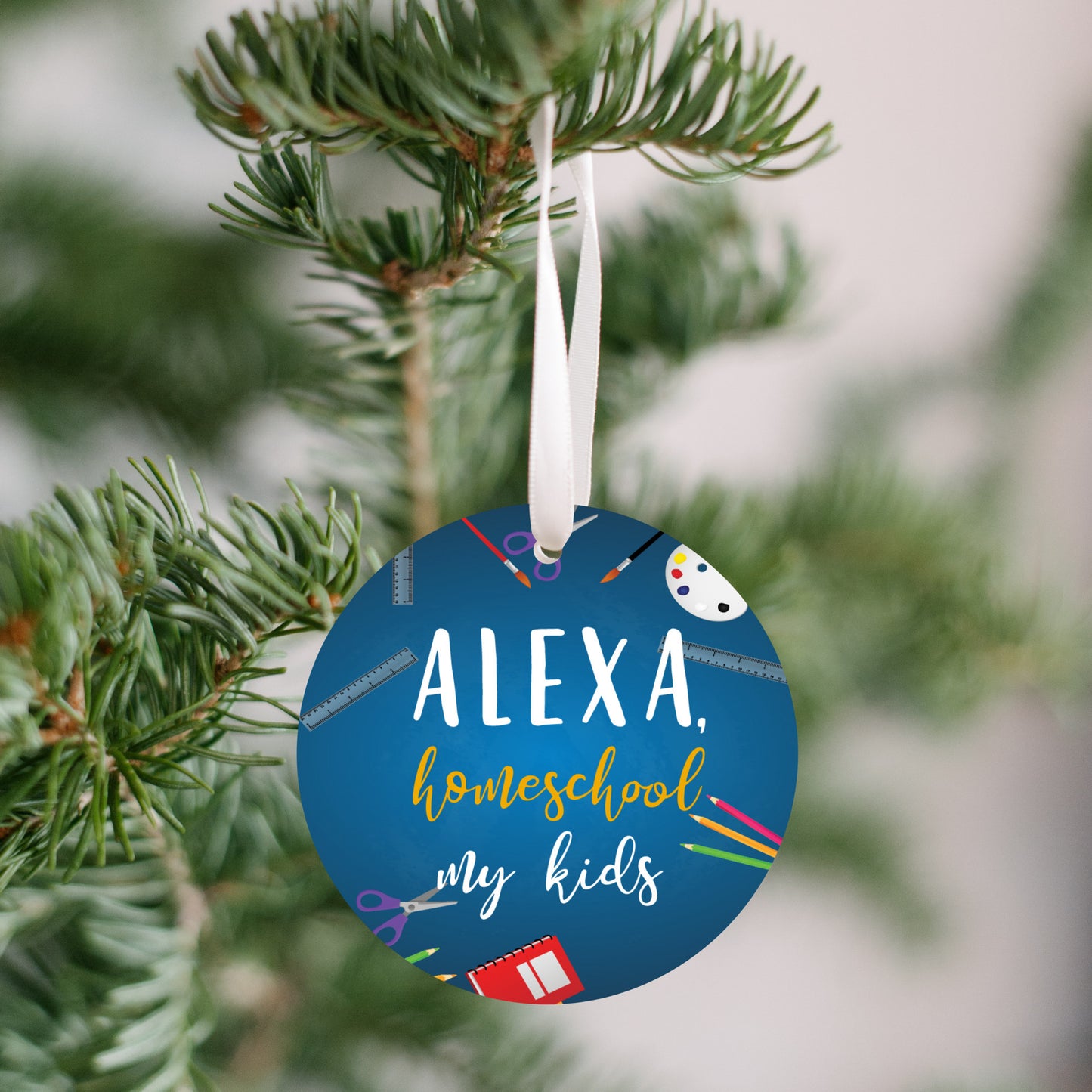 Alexa Homeschool Christmas Ornament