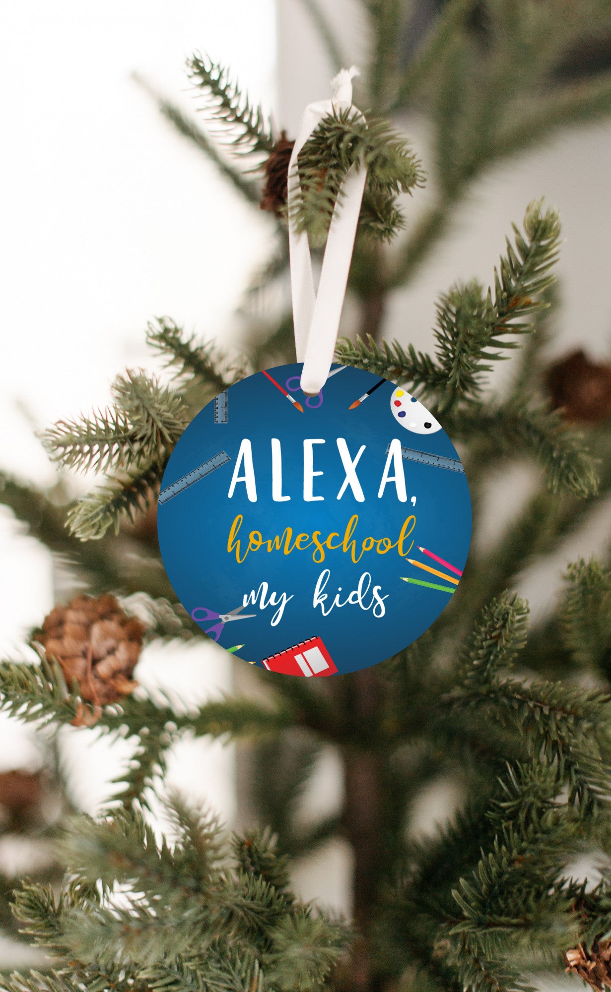 Alexa Homeschool Christmas Ornament