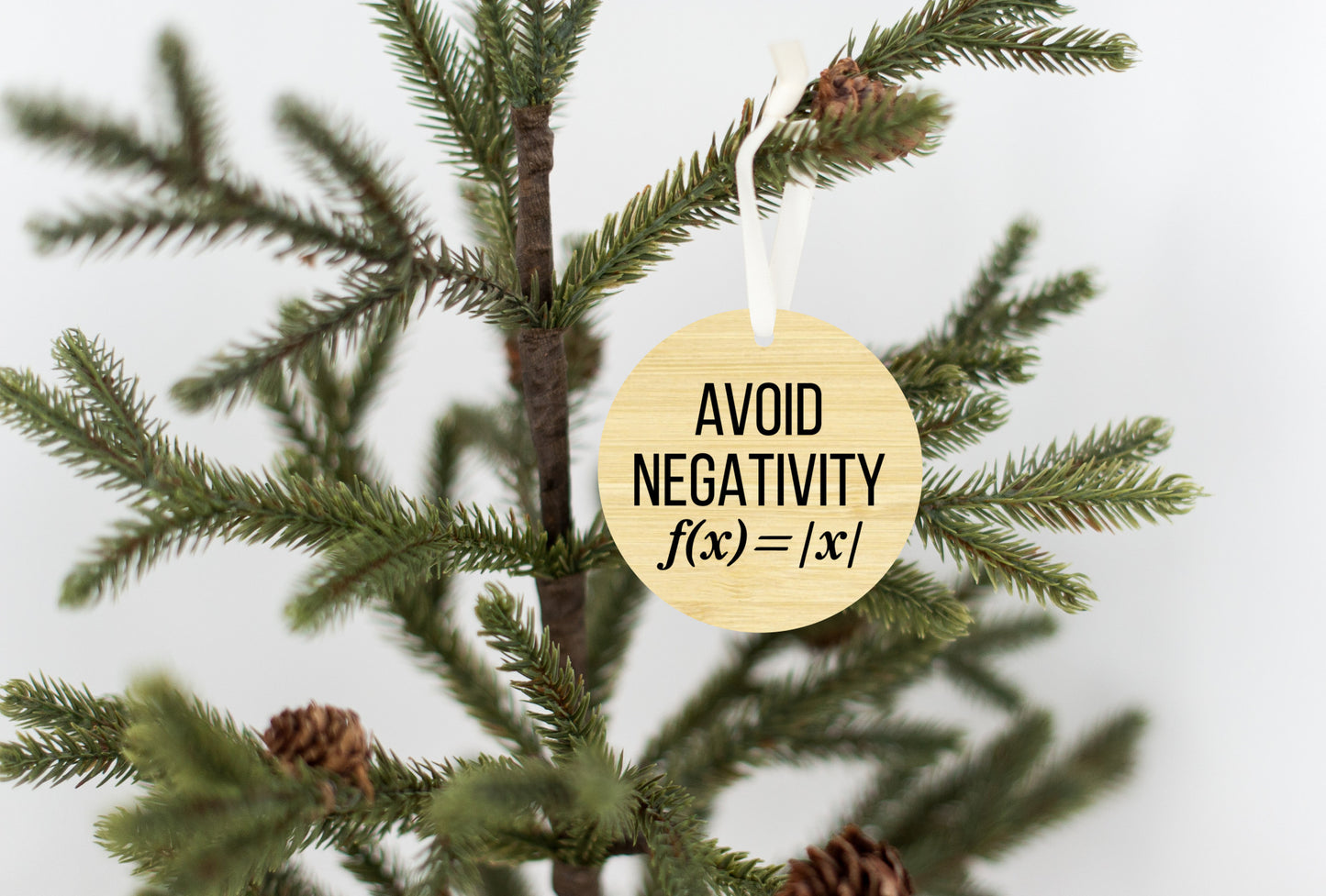 Avoid Negativity Christmas Ornament