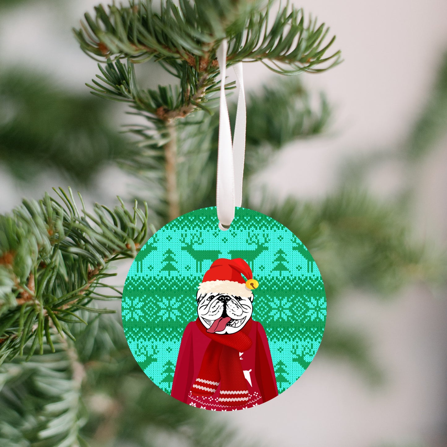 Bulldog Christmas Christmas Ornament