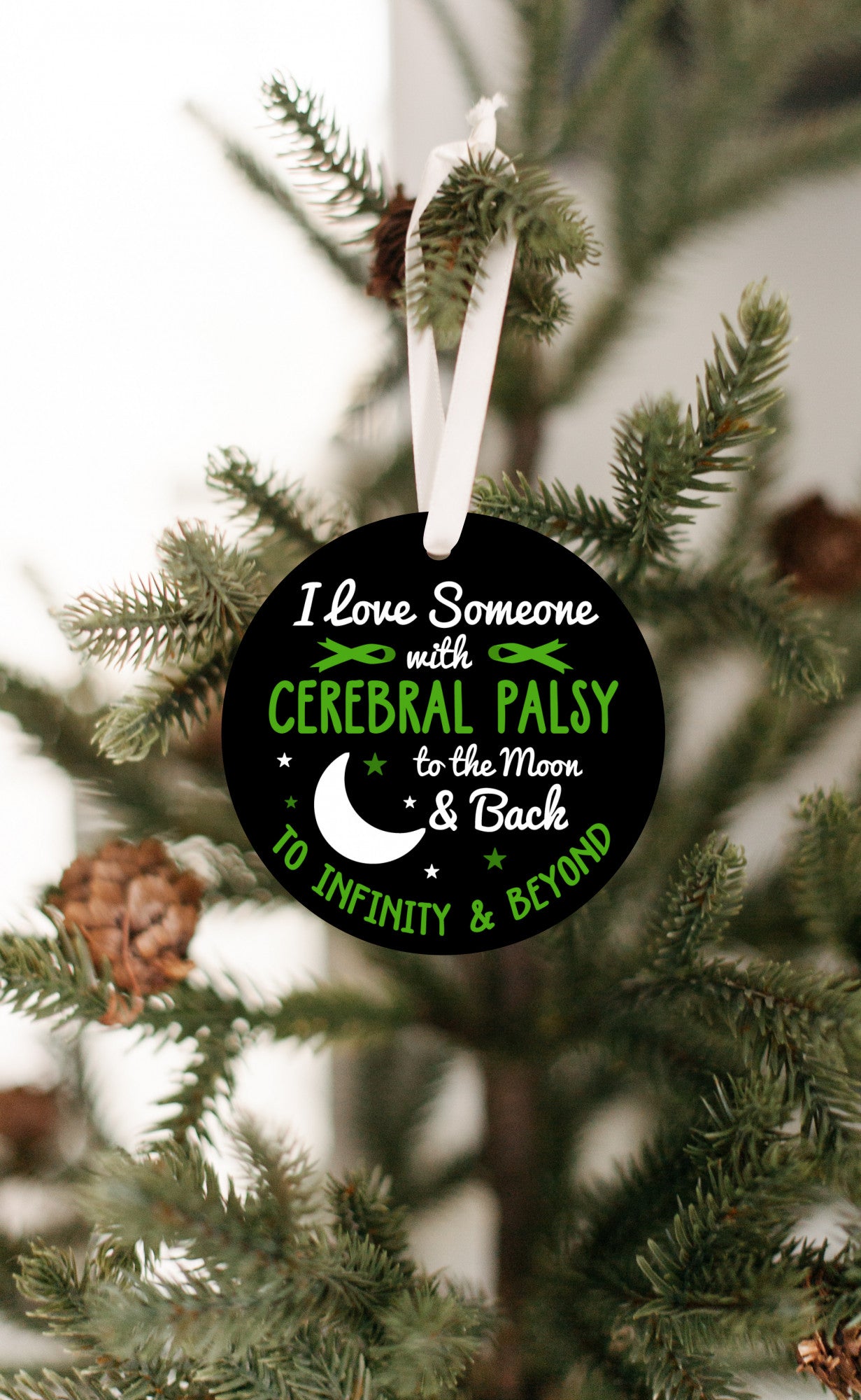 I Love Someone With Cerebral Palsy Ornament