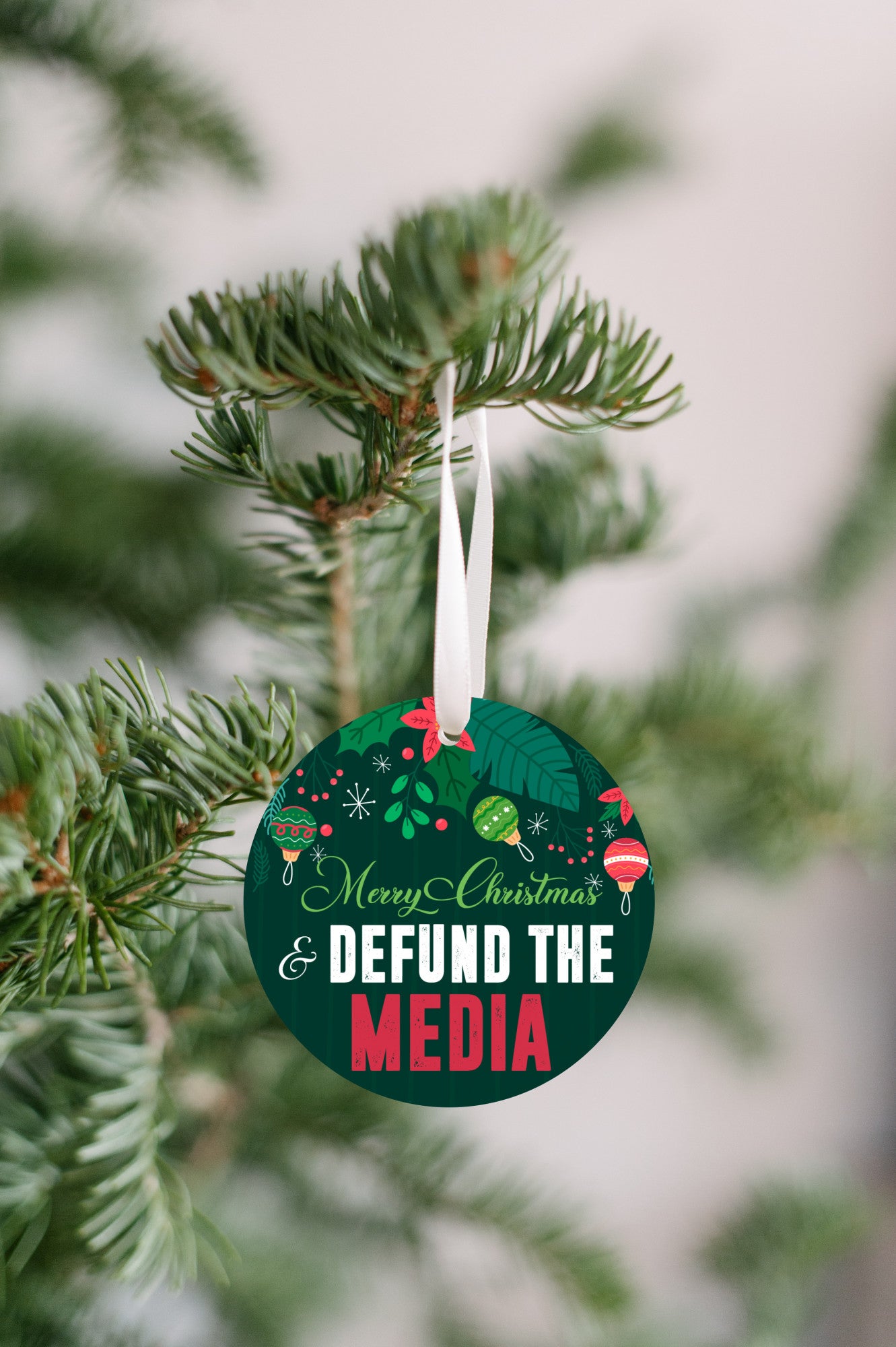 Defund The Media Ornament