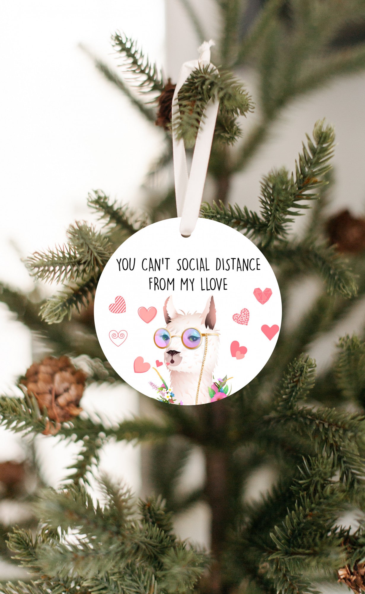 You Can't Distance Yourself From my Llove Ornament