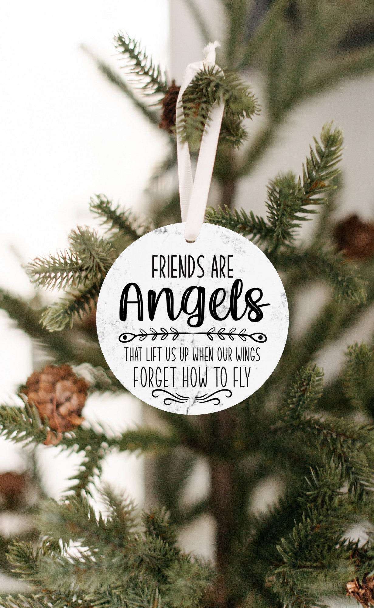 Friends Are Angels Ornament