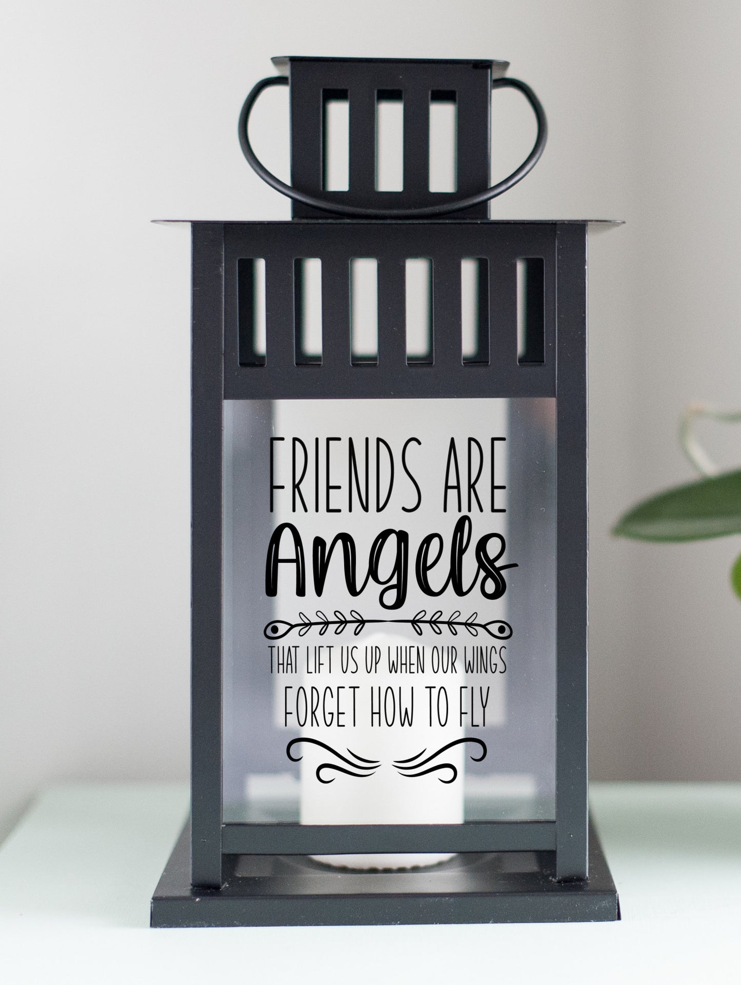 Friends Are Angels Lantern
