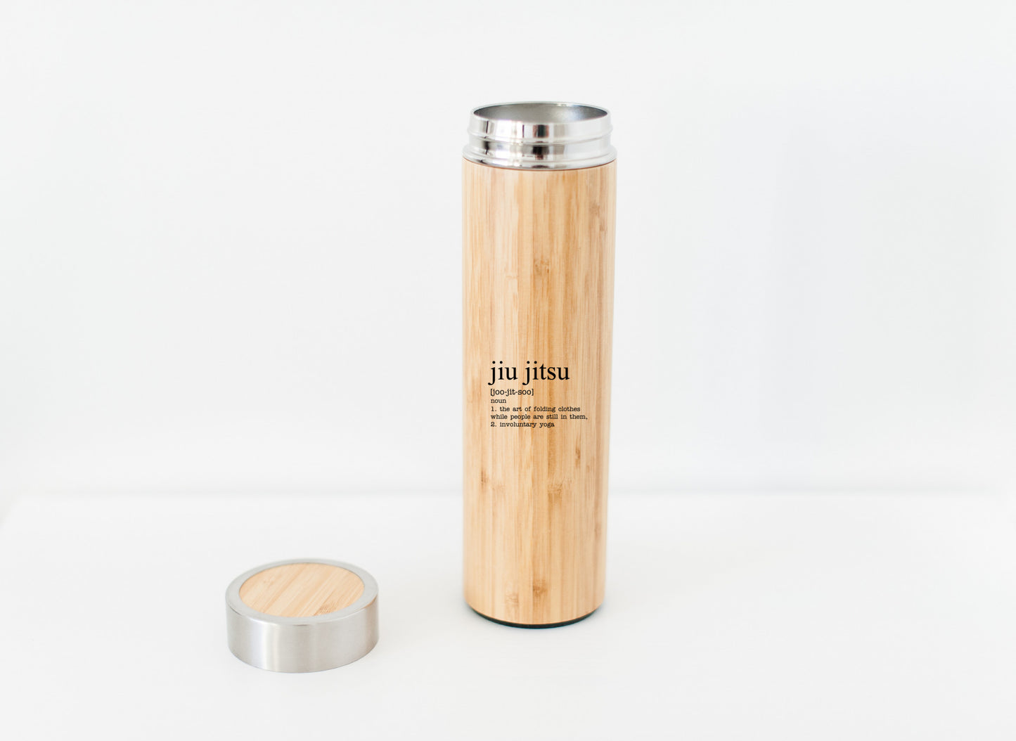 Jiu Jitsu Bamboo Water Bottle