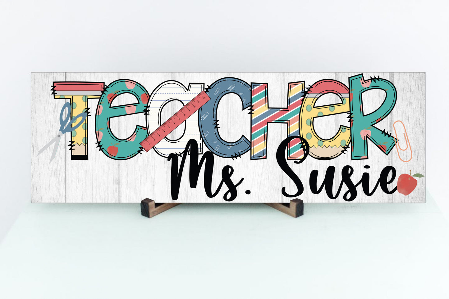 Personalized Teacher Sign, Graduation Gift for New Teacher, Teacher Appreciation Gift, Teacher Christmas