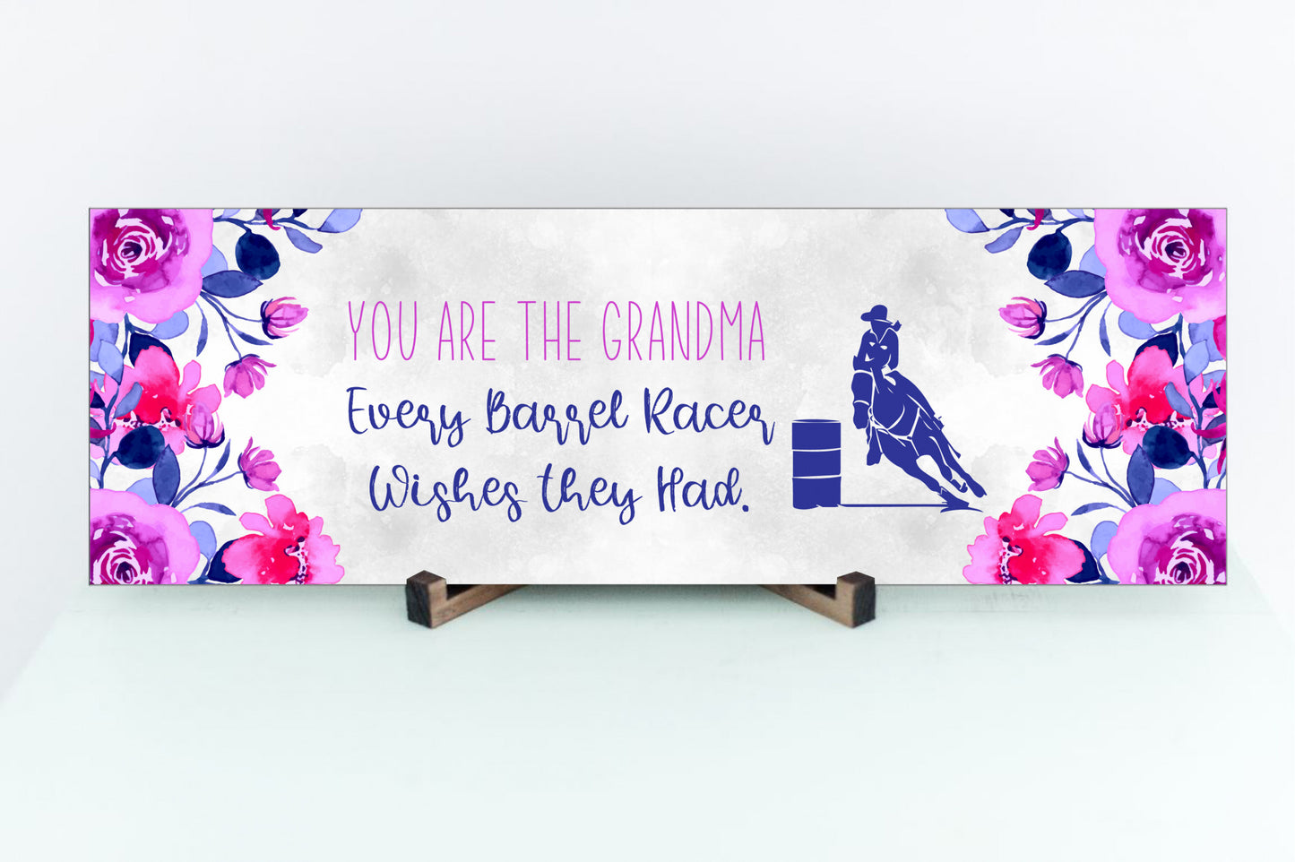 Barrel Racing Grandma Sign