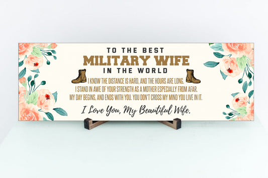 Military Wife Sign