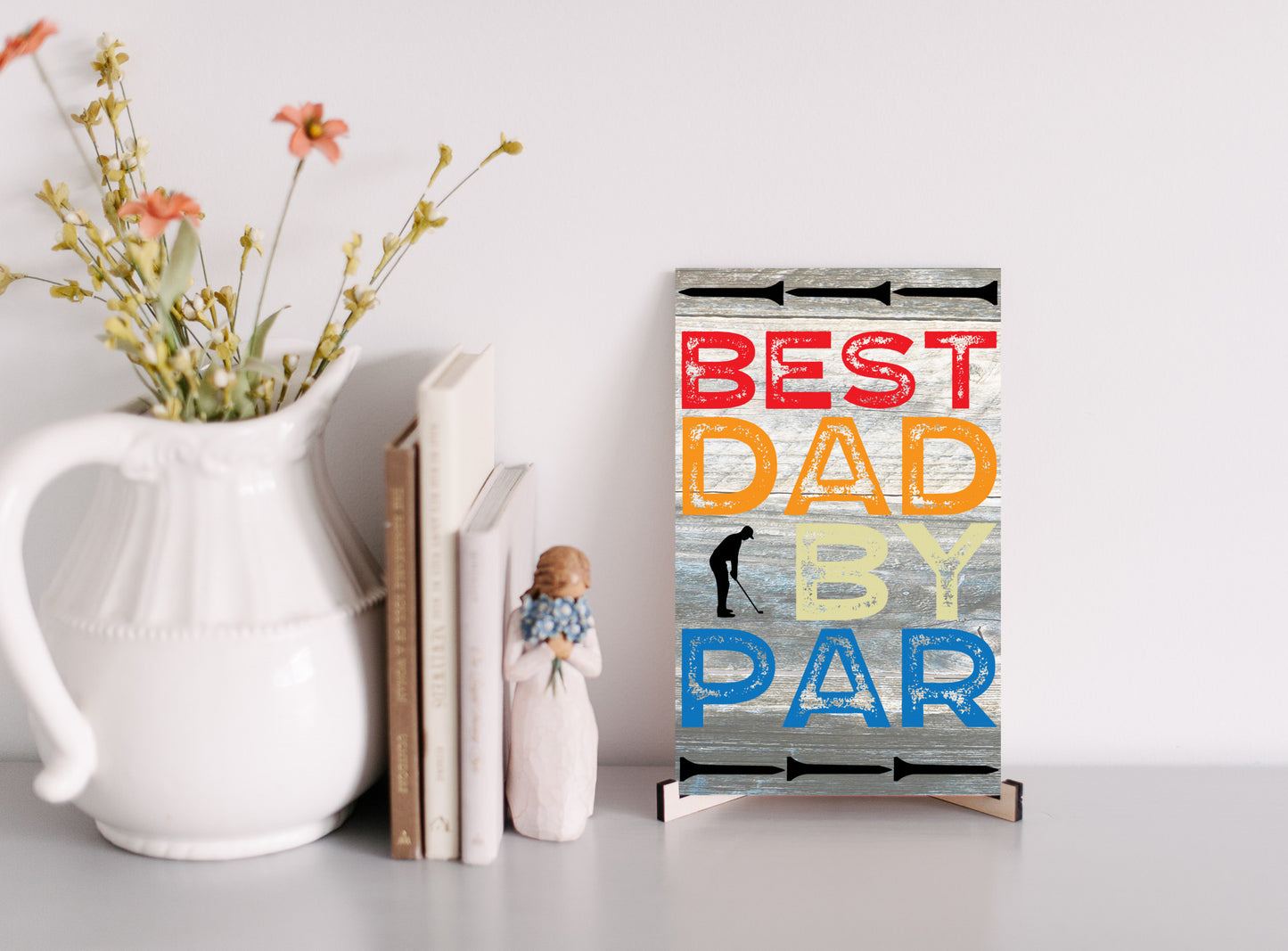 Best Dad By Par Sign, Golf Dad, Gift for Him, Father's Day Gift